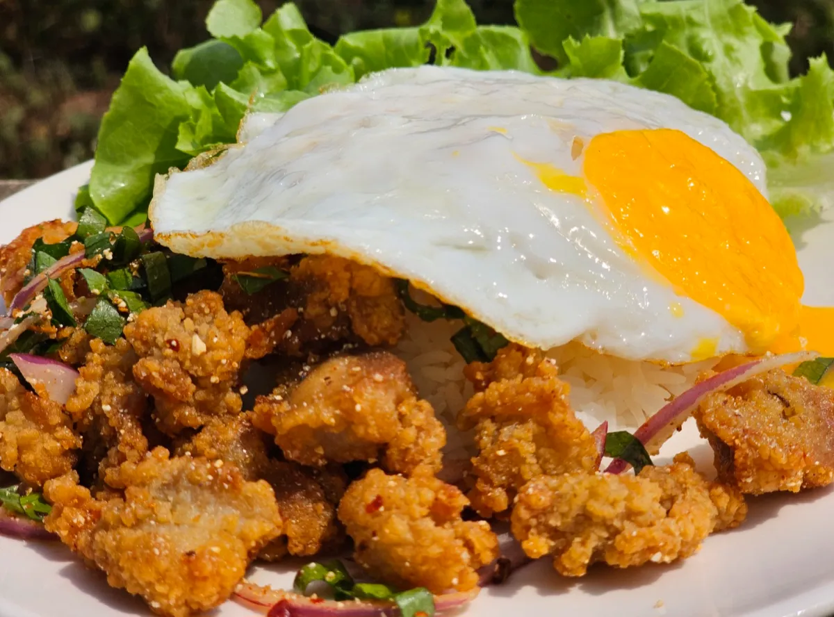 ข้าวยำไก่แซ่บอร่อยร้อยล้าย